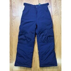 Vintage LL BEAN Thinsulate Nylon Insulated Snow Ski Pants Women Size 10 Blue